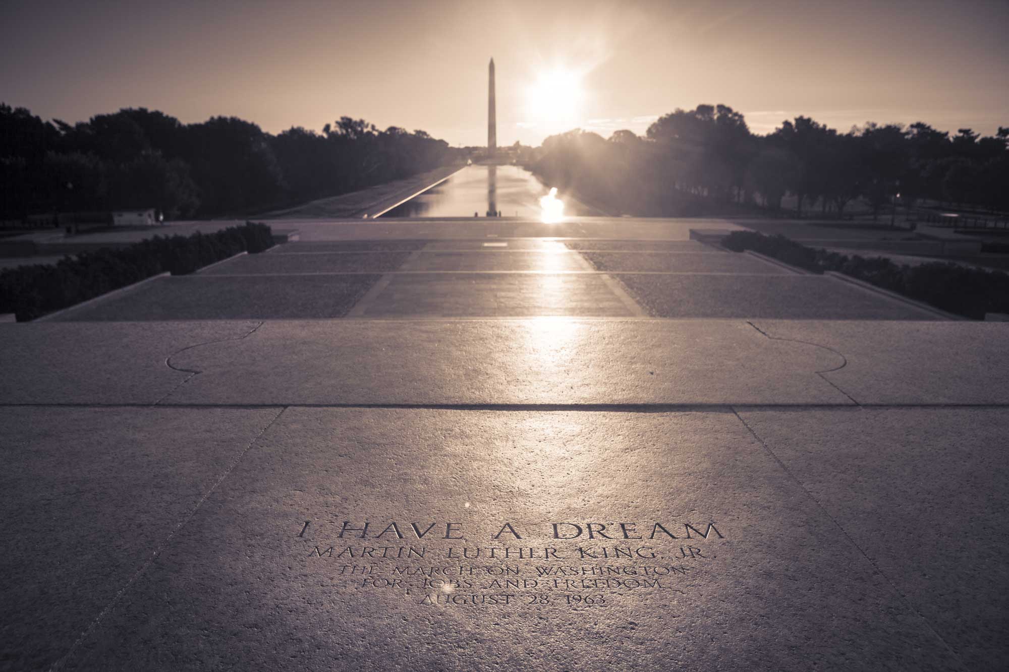 MLK memorial i have a dream wa monument in bknd