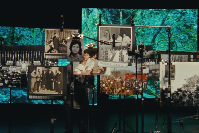 screens on a stage