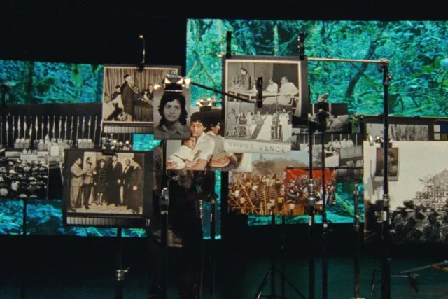 screens on a stage
