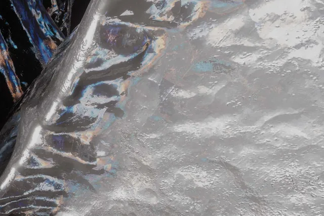 a sliver-grey liquidy texture