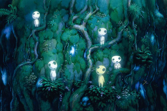 forest spirits in a tree