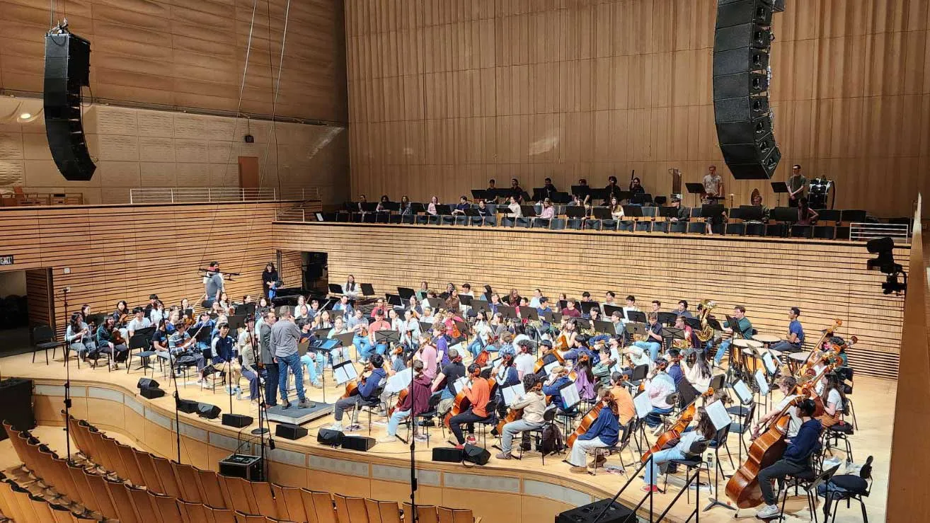 empire state youth orchestra in the concert hall on stage